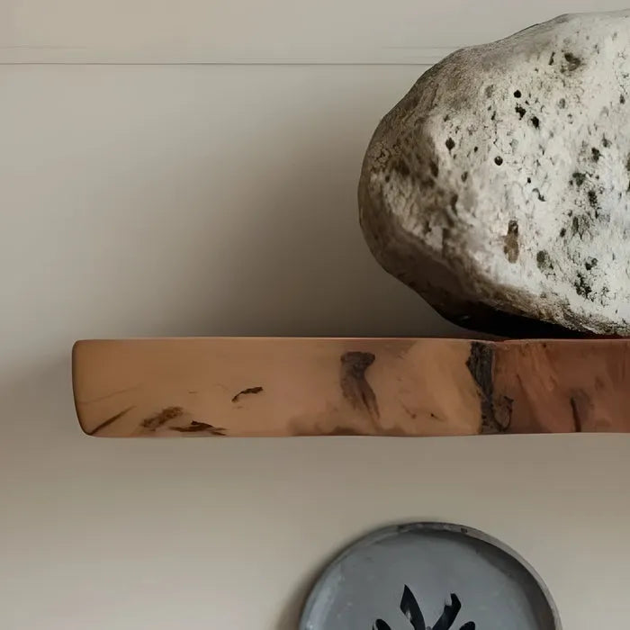 Premium Live Edge Floating Shelves - Wall-Mounted Wood Decor