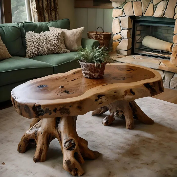 Handmade coffee table, modern driftwood coffee table